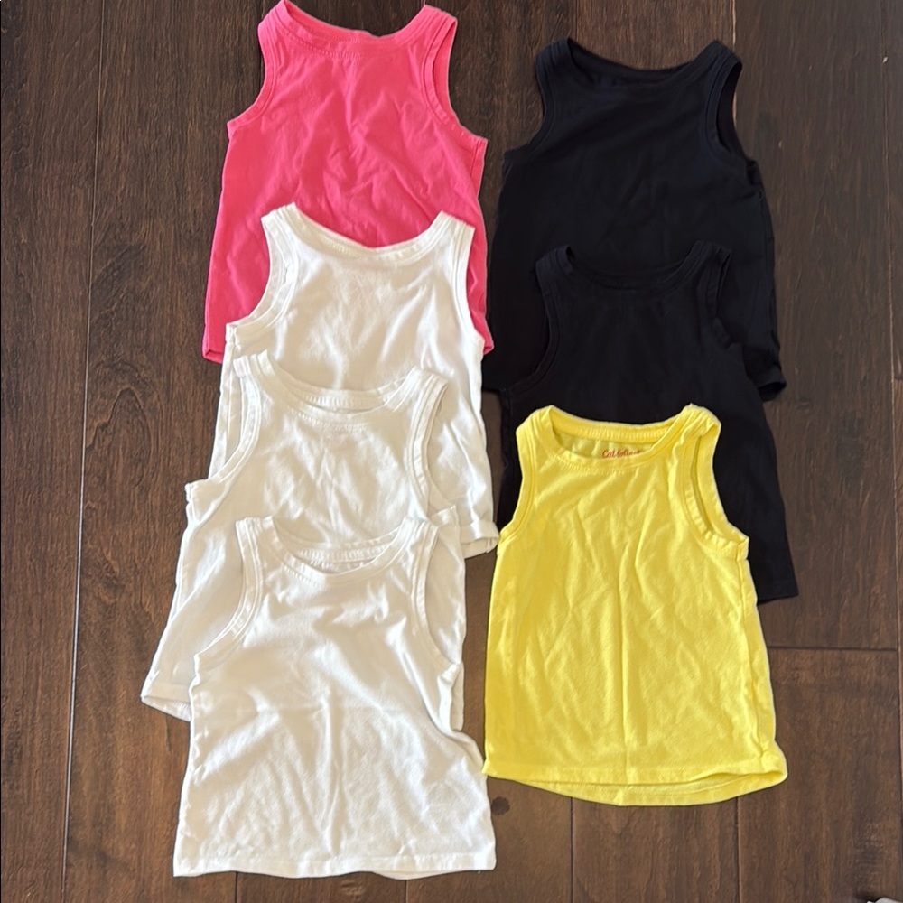 Great huge bundle of Baby Girls Cat & Jack Tank Tops Sleeveless Shirts!